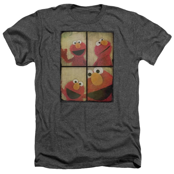 Sesame Street - Photo Booth Elmo - Heather Short Sleeve Shirt - XXX-Large