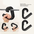 thumbnail image 4 of Up 2 Uds Manijas De Agarre Neutro Para Tirar Hacia Arriba, Ganchos Portátiles Ergonómicos Antideslizantes Para Barra, Gimnasio En Casa, Entrenamiento De Fuerza Fitness, 4 of 7