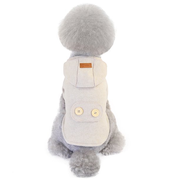 Mascota primavera otoño invierno abrigo para mascotas abrigo de moda para mascotas suéter con botones para mascotas MFZFUKR xl
