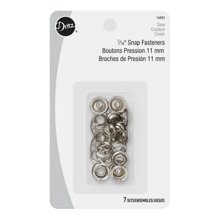 HOTBEST 10 Sets Snap Fasteners Kit Metal Snaps Fasteners Sew-on Snap  Buttons Heavy Duty Leather Snap Fasteners with Material Hole Punch and  Setting