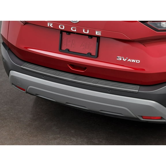 WeatherTech Custom BumperTopper compatible with 2021-2023 Nissan Rogue - Rear Bumper Protector, Black