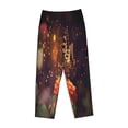 thumbnail image 4 of Balery Butterfly Sitting on a Flower print Women's Pajama Pants,Ultra Lightweight Pjs,Lounge Pant-Medium, 4 of 9