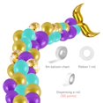 thumbnail image 3 of Arco De Globo De Sirena, Kit De Guirnalda De Globos De Cola De Pez, Decoraciones De Fiesta Temáticas Para Boda, Decoración De Fiesta De Cumpleaños Yuarrent HA043985-01, 3 of 6
