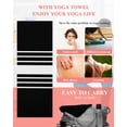 thumbnail image 5 of Black White Stripe Yoga Towel for Hot Yoga Non Slip, Modern Rustic Vertical Striped Yoga Mat Towel Absorbent Yoga Sweat Towels Microfiber Hot Yoga Blanket for Bikram Pilates 26"x70", 5 of 7