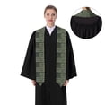 thumbnail image 4 of Fotbe Jungle Green Camo USA Flag Printed Class of 2024 Graduation Stole, 4 of 7