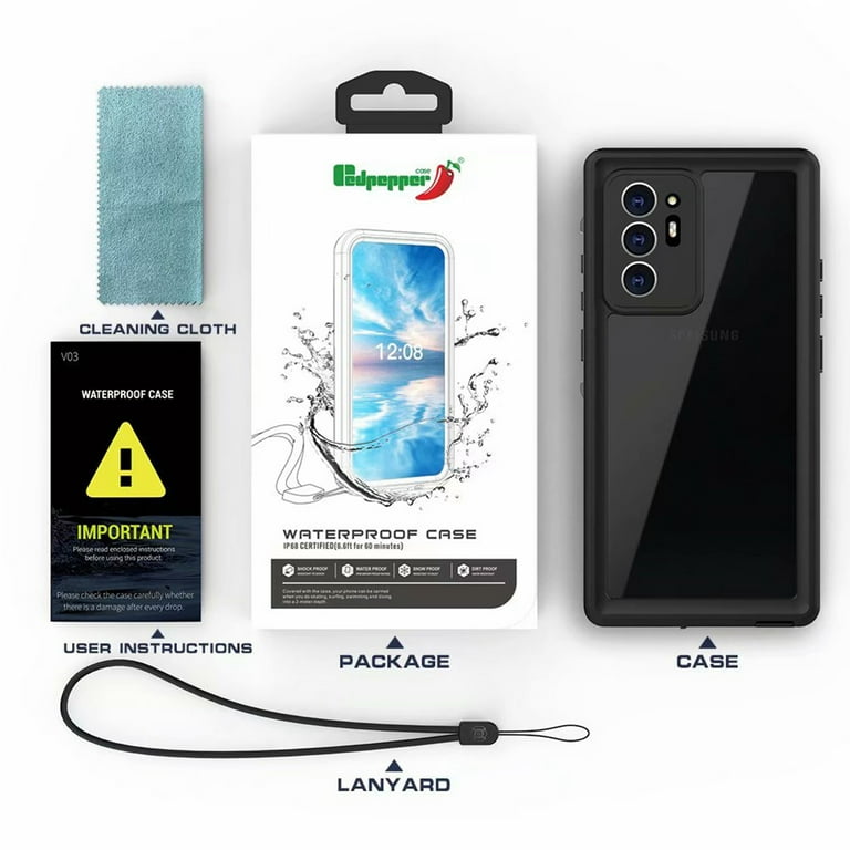 Samsung Galaxy Note20 Ultra Waterproof Case, Dteck Underwater IP68