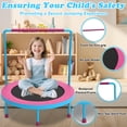thumbnail image 6 of WOWLAND 3FT Toddler Trampoline with Handlebar for Age 1-6, Max Load 220LBS 36'' Indoor Mini Trampoline for Kids, Small Trampoline for Toddlers, Noise Free, Quick Assembly, 6 of 7