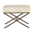thumbnail image 3 of Sunpan Wisconsin 23.5" Mid-Century Faux Leather Bench in Bravo Cream, 3 of 7