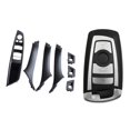 thumbnail image 1 of Smart Remote Key Fob Case Blade for F10 F20 F30 F40 1 3 5 Series 4Button & LHD Car Interior Door Handle Adapting, 1 of 6
