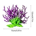 thumbnail image 3 of Aquarium Coral Reef Decor Plastic Artificial Coral Ornament for Fish Tank Freshwater Saltwater Aquascape Hideout 5.9 in, 3 of 6