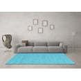 thumbnail image 3 of Ahgly Company Indoor Rectangle Abstract Light Blue Contemporary Area Rugs, 4' x 6', 3 of 4