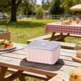 thumbnail image 2 of Stainless Steel Lunch Box Set with Microwave-Safe Inner Container and Hot Water Heating Function for Students and Office Use, 2 of 6