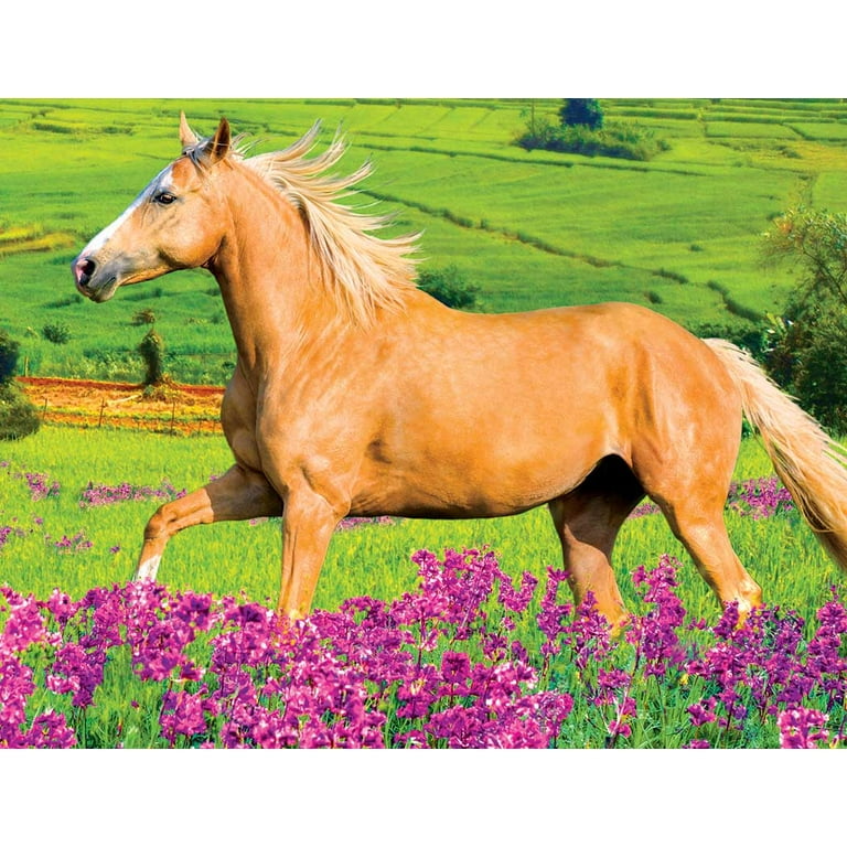 Horse in Flowers Puzzle - 100 piece Horse in Flowers Puzzle - 100 piece