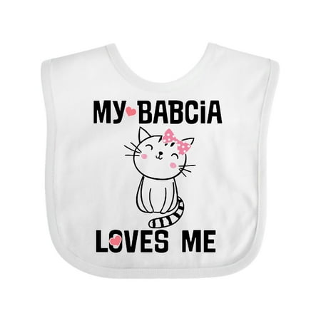 

Inktastic My Bapcia Loves Me Girls Gift Gift Baby Girl Bib