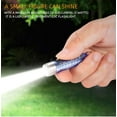 thumbnail image 2 of Small Powerful Mini Keychain LED Flashlight Tactical Portable Bright Pen Torch SST20 LED USB Rechargeable IP65 Waterproof Multi Function for Emergency with Built-in Battery, 2 of 7