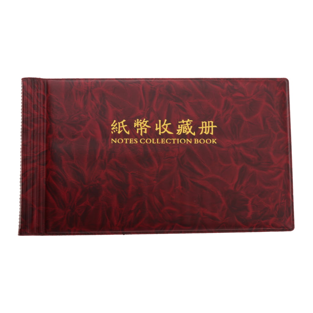 40pockets 20Pages Album Holders World Banknotes Collection Album 