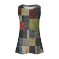 thumbnail image 4 of lSLJS Women Tank Été Imprimé Round-Neck Tunique Sans Manches Décontractée Tops Blouse, Womens Tank Tops, 4 of 5