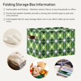 thumbnail image 6 of St Patricks Day Plaid Storage Basket with Handles Collapsible Storage Bins Canvas Fabric Storage Organizer for Shelves Closet Bedroom Living Room 2Pack Decor Gifts, 6 of 7