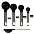 thumbnail image 4 of Reston Lloyd 8pc Measuring Cups & Spoons for Dry & Liquid Ingredients, Food Grade Plastic with Stainless Steel Handles, Black, 4 of 4