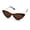 Tortoise Brown, variant on Womens Chic Classic 20s Mod Cat Eye Sunglasses All Black