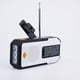 thumbnail image 2 of Manivela Emergencia Radio Carga Solar Tipo C Meteorológica AM/FM/WB() Blanco, 2 of 9