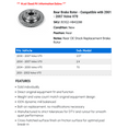 thumbnail image 2 of Rear Brake Rotor - Compatible with 2001 - 2007 Volvo V70 2002 2003 2004 2005 2006, 2 of 2