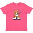 thumbnail image 3 of Inktastic Flower Corgi Youth T-Shirt, 3 of 5