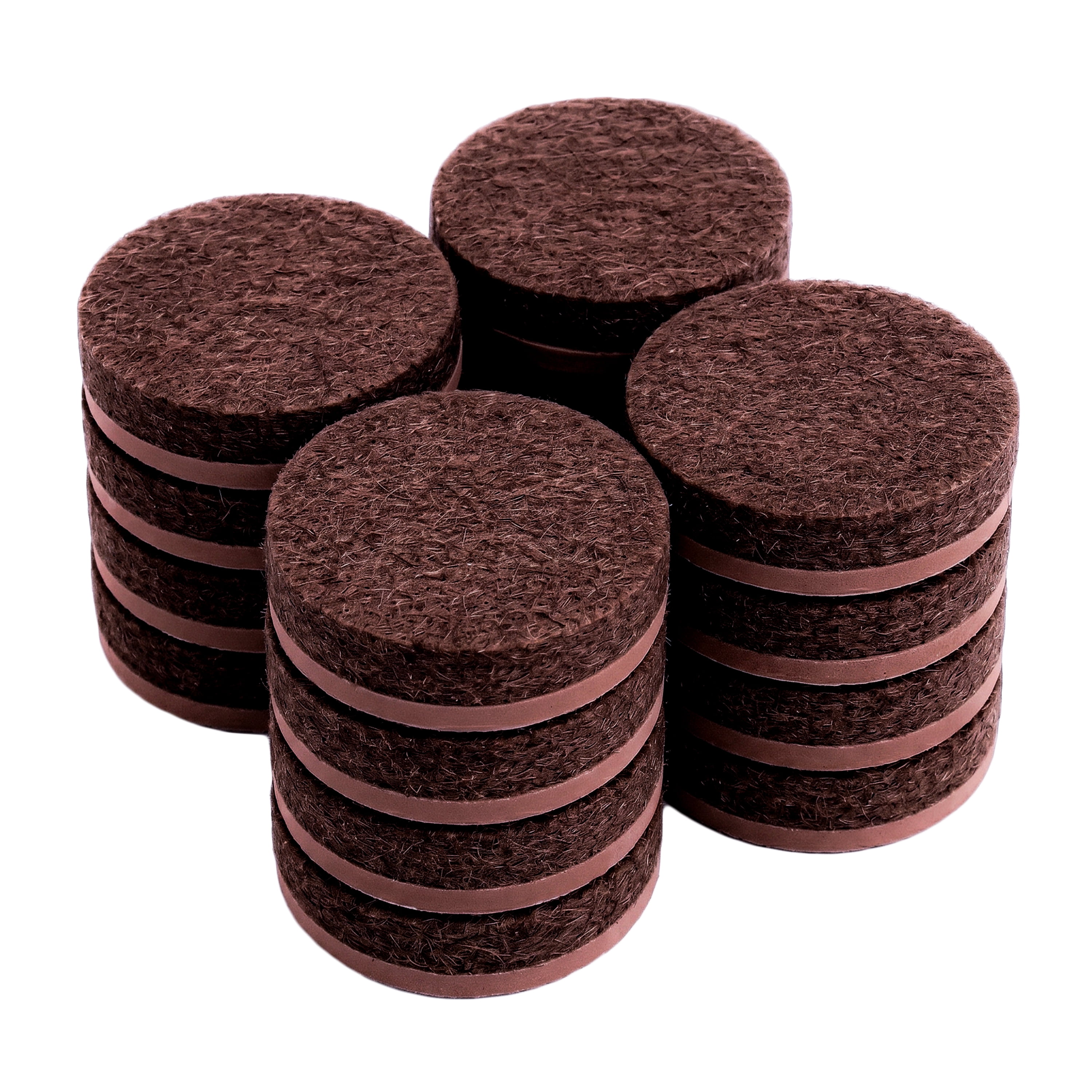 SSGG 3/4 Round Brown Felt Pads 16 Pack