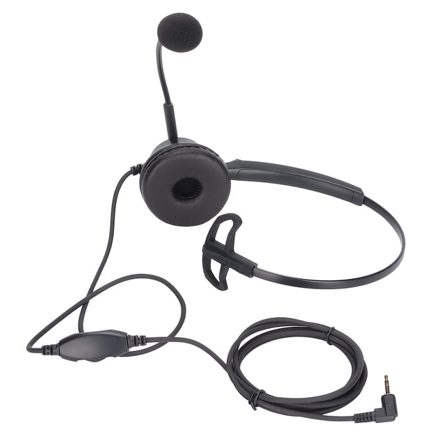 Auriculares empresariales H600‑2.5VA de 2,5 mm con micrófono y volumen ajustable