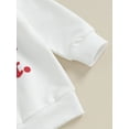 thumbnail image 6 of Bagilaanoe 2Pcs Toddler Baby Boy Valentine's Day Clothes Letter Print Long Sleeve Sweatshirt Tops + Sweatpants 6M 12M 18M 24M 3T Kids Pants Set, 6 of 8
