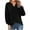 Black, variant on Oversized Long Sleeve Shirts for Women Fall Winter Womens 3/4 Sleeve Summer Tops Fitted Basic Tees for Women Plus Size Long Sleeve Blouses for Women Casual My Orders past Orders