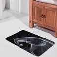 thumbnail image 4 of Elephant Printed Black Bath Rug Non-Slip Soft Microfiber Bathroom Rugs Washable Bathmat, Funny Animal Decor for Tub Shower Room Floor, 24x16 Mat, 4 of 8