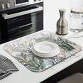 thumbnail image 3 of Microfibre Drying Mat for Kitchen Vintage Flowers Rustic (54) Dish Drying Drainer Mat Absorbent Drying Mat Washing Up for Glass, Plate & Cup 16inch X 18inch, 3 of 7