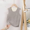 thumbnail image 2 of Ruyang Girls Thermal Vest Kids Plain Sleeveless Velvet Vest Cute Warm Waistcoat Solid Winter Tank Top Soft Undershirt, 2 of 8