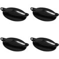 thumbnail image 1 of Jinsinto 4 Pieces Self-adhesive Drawer Handle Plastic Window Handle for Refrigerator Drawer Cabinets - Black, 1 of 5
