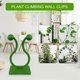 thumbnail image 1 of Paquete de 10 Clips de Pared para Plantas Verdes | Fijadores Adhesivos Antihuellas para Plantas Trepadoras | Organizadores Ajustables para Jardín y Balcón para Enredaderas, Alambres y Cables | 2,2 X, 1 of 6