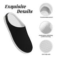 thumbnail image 5 of Lsque Silver Glitter1 Pattern Womens Comfort Cotton on Scuff With Memory Foam and Anti-skid Sole Slipper-40/41, 5 of 7