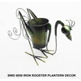thumbnail image 2 of D-Art Collection Tin Metal & Iron Rooster Planter Decor Figurine in Multi-Color, 2 of 2