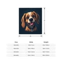 thumbnail image 5 of Cozy Durable Flannel Blanket - Soft Warm Design for Sofa Travel Bed & Chair - Perfect for Snuggling with Cartoon Dog Pattern, 5 of 7
