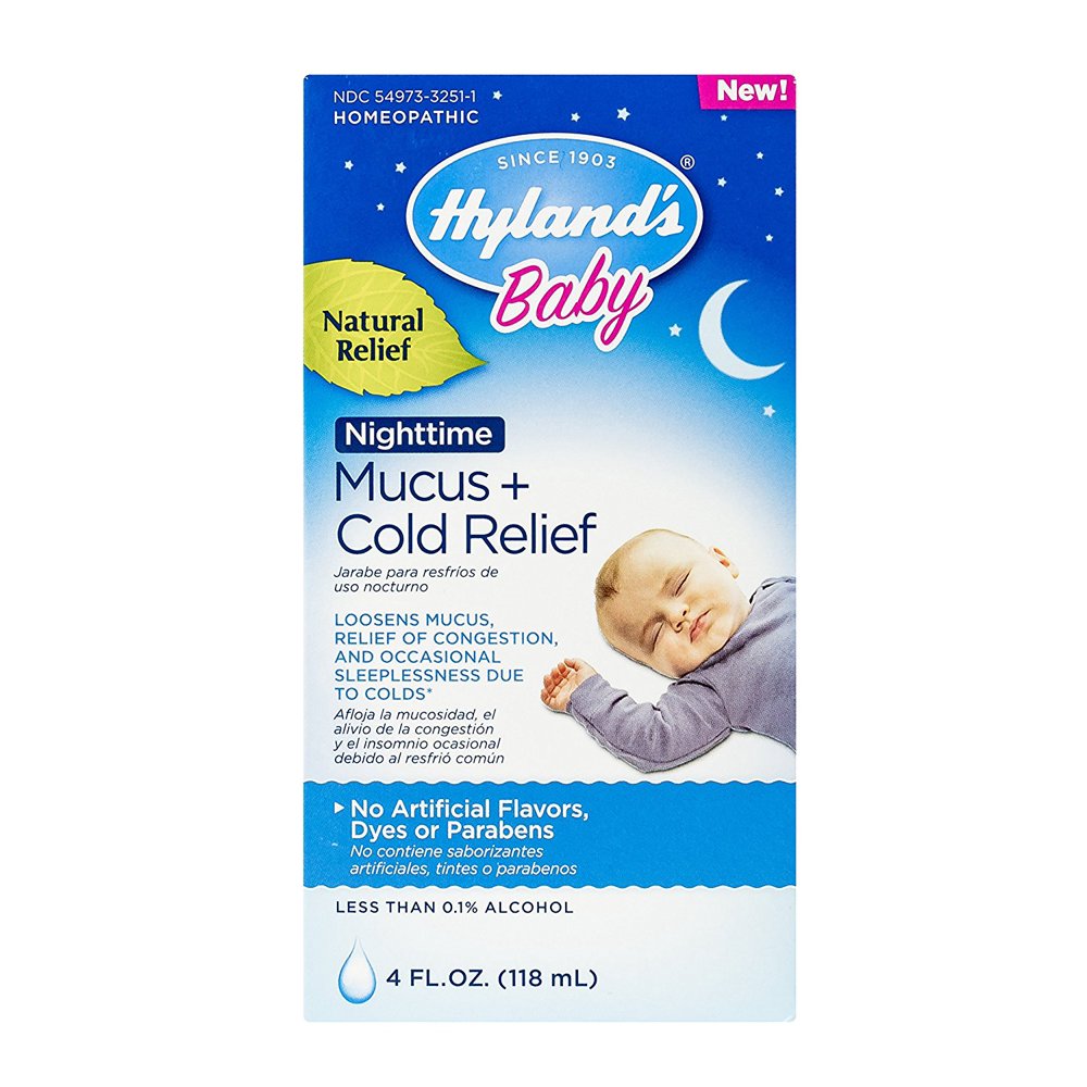 Hyland's Baby Nighttime Mucus + Cold Relief, Natural