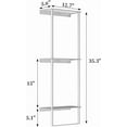 thumbnail image 4 of Towel Racks for Bathroom, 3 Tier Towel Rack with Shelf and Towel Bar, Wall Mounted Towel Rack, Towel Storage and Organizer - Brushed Nickel, 4 of 12