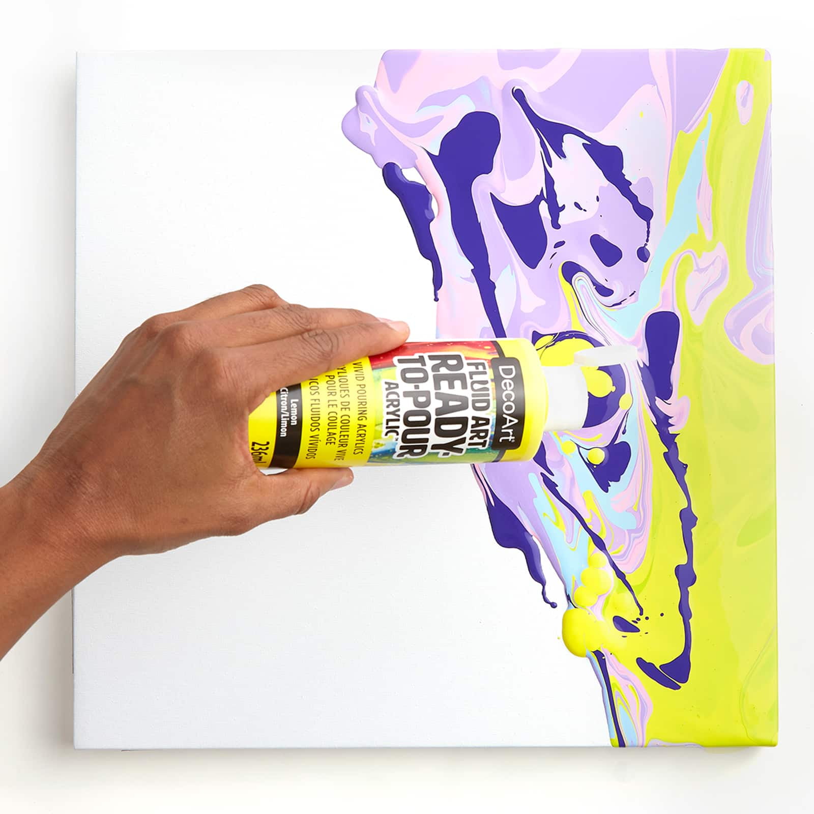 DecoArt Fluid Art Ready-To-Pour Acrylic Paint, 8oz., 12 Pack