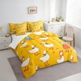 thumbnail image 4 of Feelyou Funny Rustic Duck Twin Bedding Sets 7-Piece for Kid, Kawaii Cartoon Goose Bedding Comforter Set, Cute Farm Animal Reversible Sheet Sets, Super Cozy Room Decor, 4 of 8