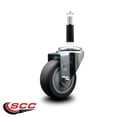 thumbnail image 2 of 3.5 Inch Thermoplastic Rubber Wheel Swivel 7/8 Inch Expanding Stem Caster SCC, 2 of 2