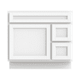 thumbnail image 6 of Vanity Art VA4036-2RW 36 in. Vanity Cabinet with Knockdown, White, 6 of 11