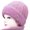 Pink, variant on Opolski Middle-Aged Elderly Winter Woolen Hat Fleece Lining Thickened Mom Beanie Hat Warm Grandmother Knitted Hat Rose Red
