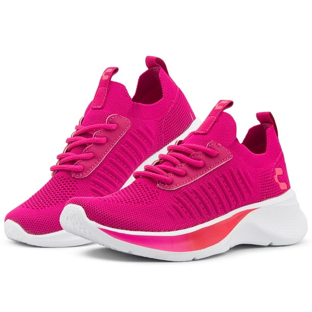 Tenis Charly Sport Running Para Mujer Fiusha Textil 22-26 fucsia 25