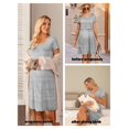 thumbnail image 4 of Ekouaer Nursing Dress Patchwork Knee Length Dress, 4 of 6