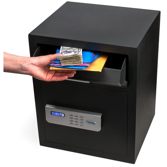 Viking Security Safe VS-48DS Large Depository Safe LCD Keypad Drop Box Safe
