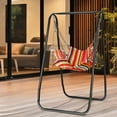 thumbnail image 3 of Hyasfey Chaise Balançoire avec Support, Hamac Robuste avec Support Inclus, Support de Balançoire pour Patio Intérieur Extérieur Cour, Capacité de Charge 440 Lb, 3 of 6